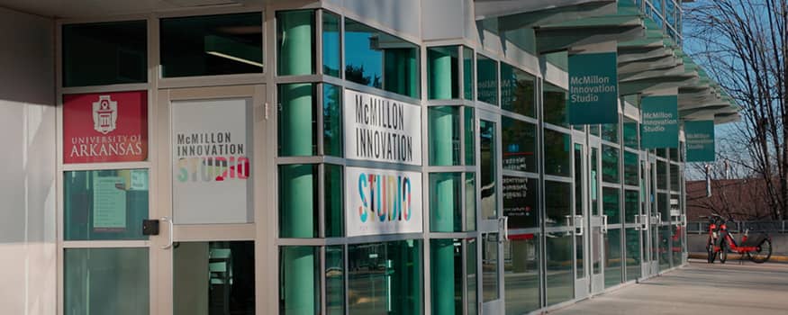 Exterior shot of McMillon Studio building